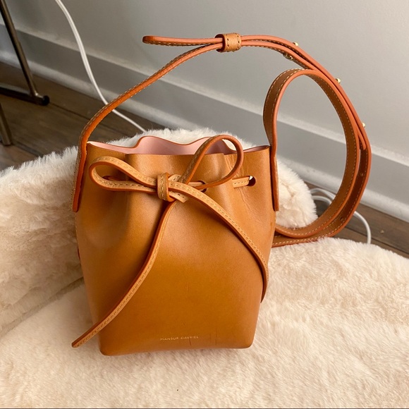 Mansur Gavriel Handbags - Baby Bucket Mansur Gavriel Cammello Rosa